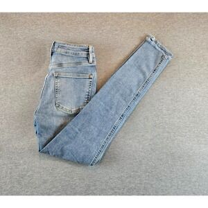 Free People We the Free Raw High Rise Jegging 26 Sweet Blue | Super Stretch Jean